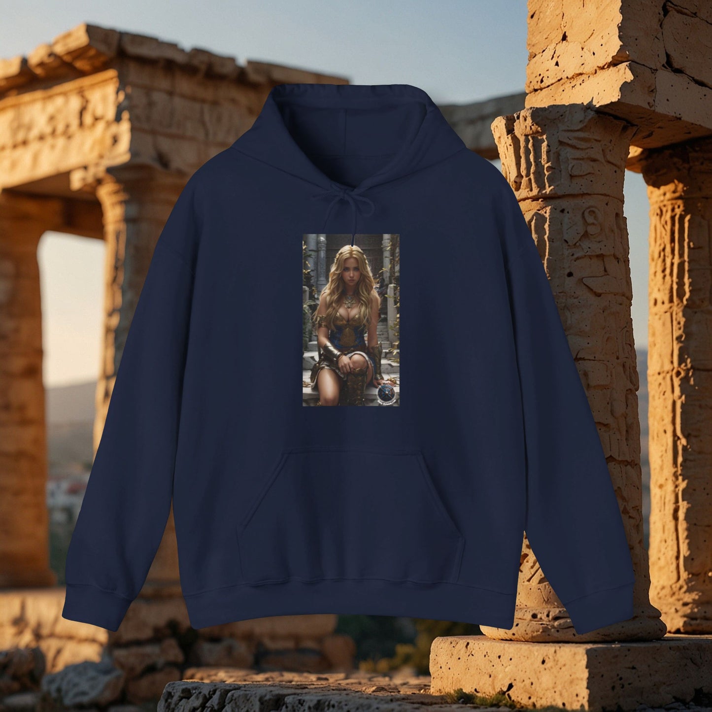 AMAZON GODDESS BLUE Unisex Heavy Blend™ Hooded Sweatshirt