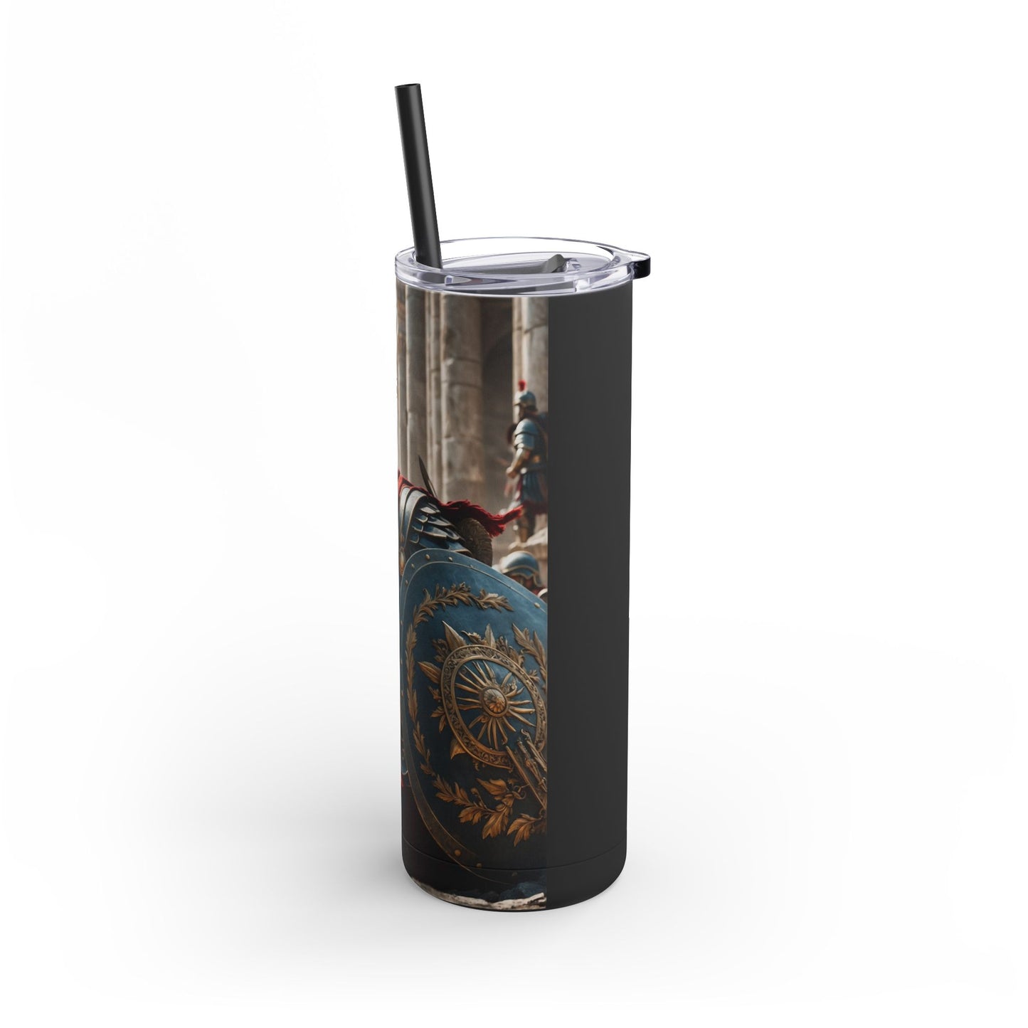 GREEK LEGENDARY HOPLITE Maars Maker Skinny Matte Tumbler, 20oz