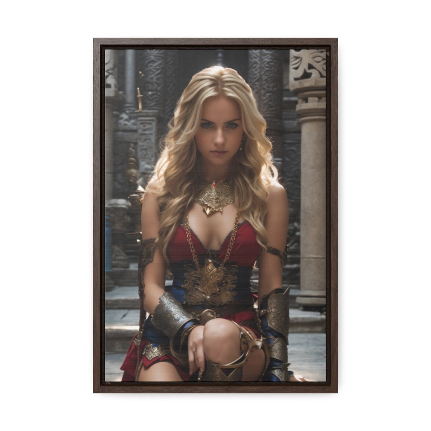 AMAZON GODDESS RED Gallery Canvas Wraps, Vertical Frame