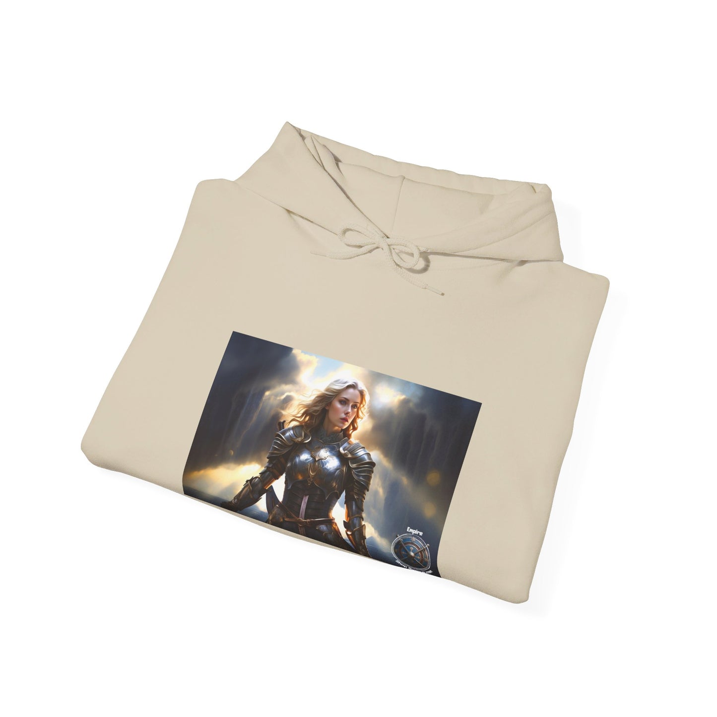 ARMORED FEMALE WARRIOR 2 Unisex Heavy Blend™ Hooded Sweatshirt