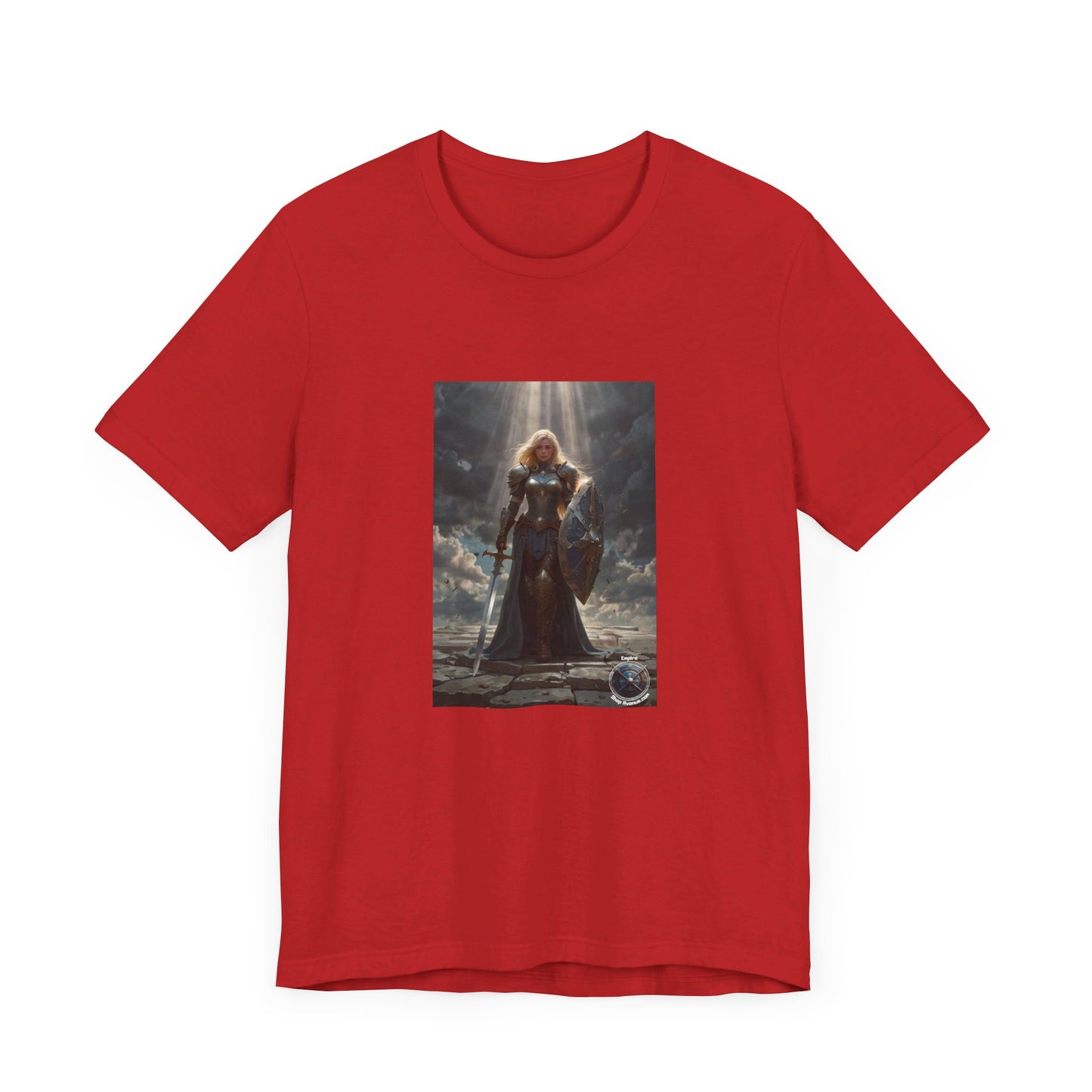 JOAN OF ARK LIKE FEMALE WARRIOR Unisex Jersey Short Sleeve Tee