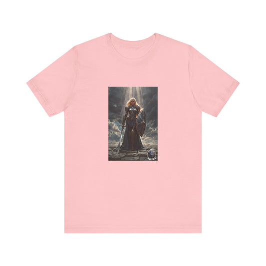 JOAN OF ARK LIKE FEMALE WARRIOR Unisex Jersey Short Sleeve Tee