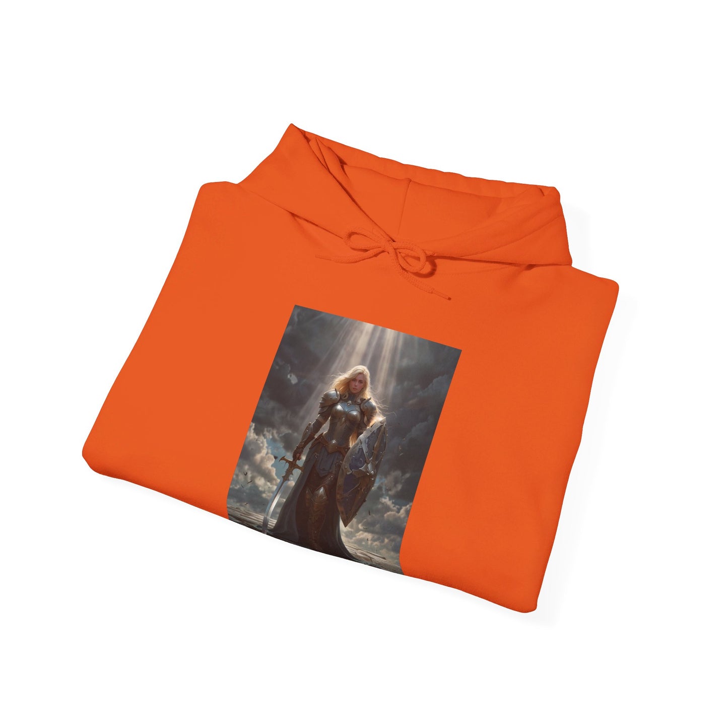 JOAN OF ARC STYLE FEMALE WARRIOR Unisex Heavy Blend™ Hooded Sweatshirt