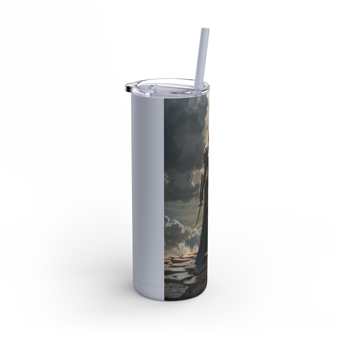 JOAN OF ARK STYLE ARMORED WARRIOR Maars Maker Skinny Matte Tumbler, 20oz