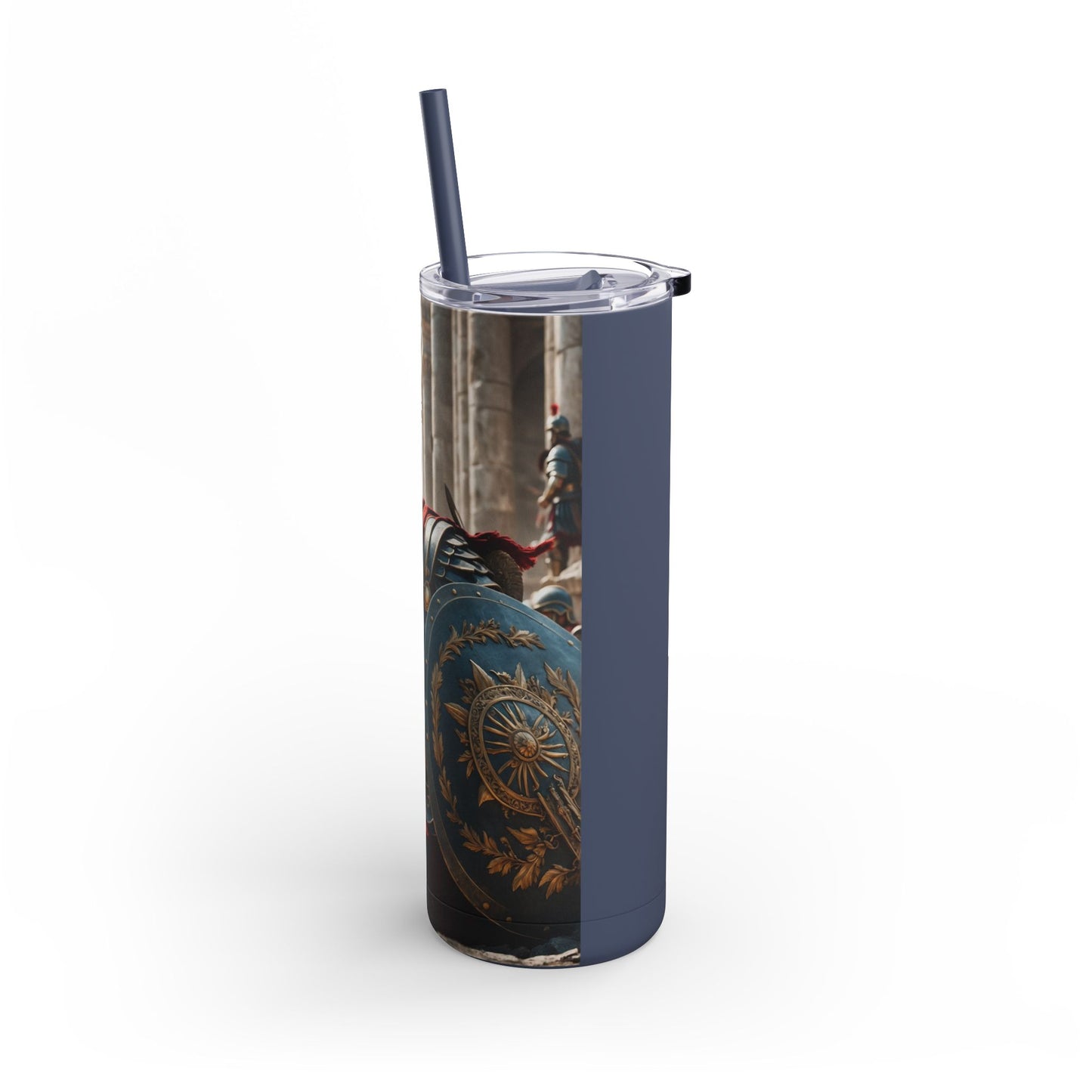 GREEK LEGENDARY HOPLITE Maars Maker Skinny Matte Tumbler, 20oz
