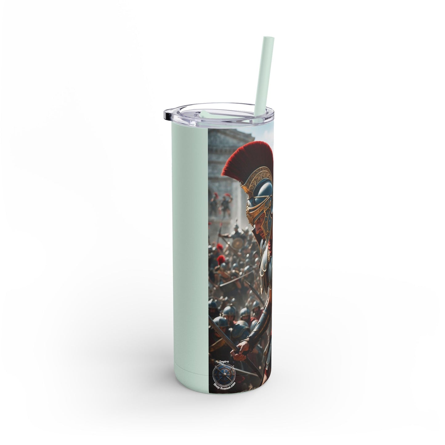 GREEK LEGENDARY HOPLITE Maars Maker Skinny Matte Tumbler, 20oz