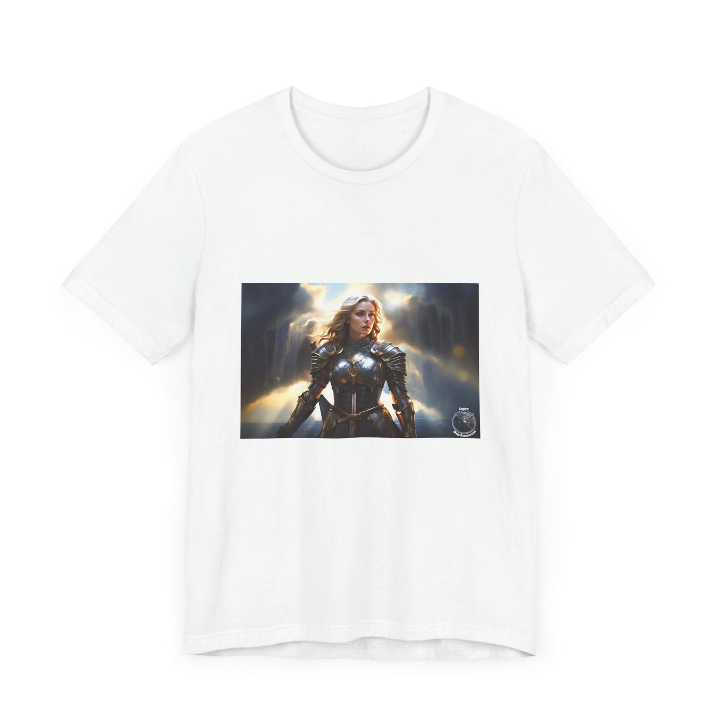 ARMORED WOMAN WARRIOR Unisex Jersey Short Sleeve Tee