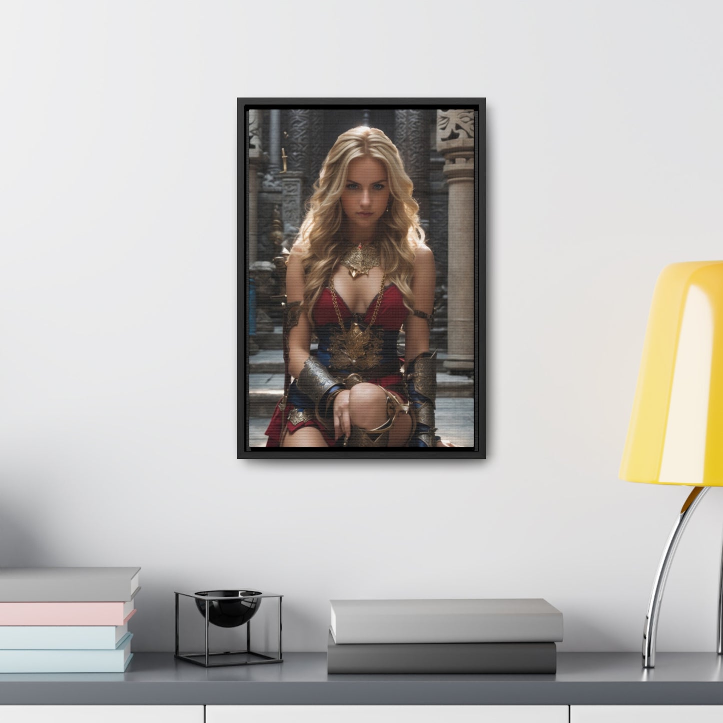 AMAZON GODDESS RED Gallery Canvas Wraps, Vertical Frame