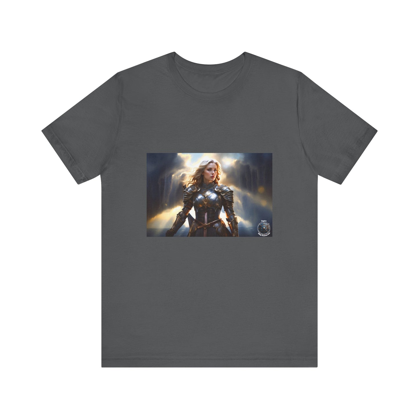 ARMORED WOMAN WARRIOR Unisex Jersey Short Sleeve Tee
