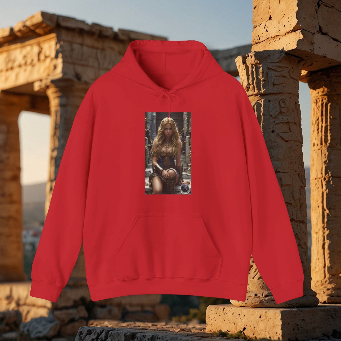 AMAZON GODDESS BLUE Unisex Heavy Blend™ Hooded Sweatshirt