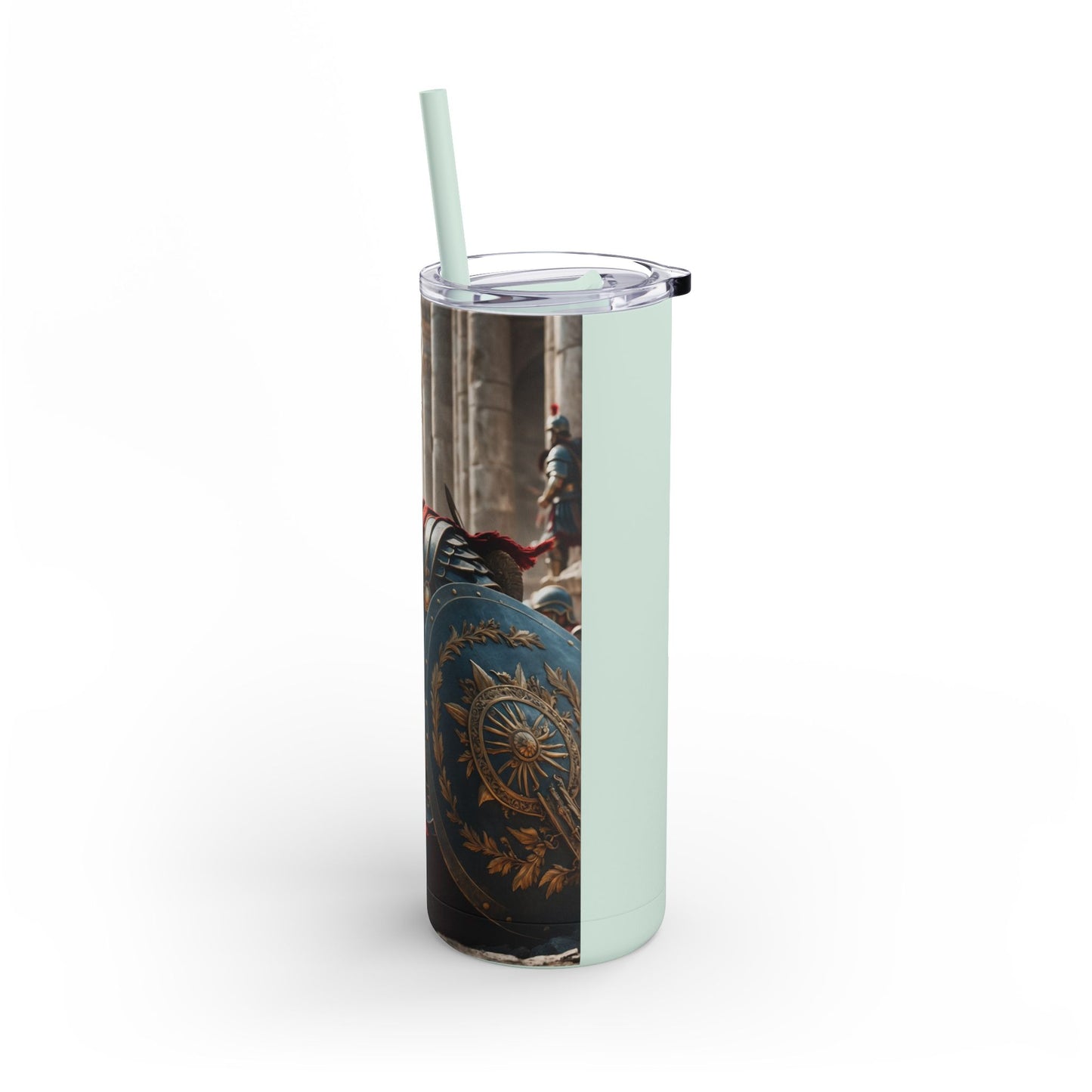 GREEK LEGENDARY HOPLITE Maars Maker Skinny Matte Tumbler, 20oz
