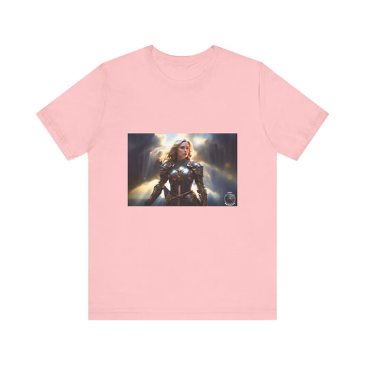 ARMORED WOMAN WARRIOR Unisex Jersey Short Sleeve Tee