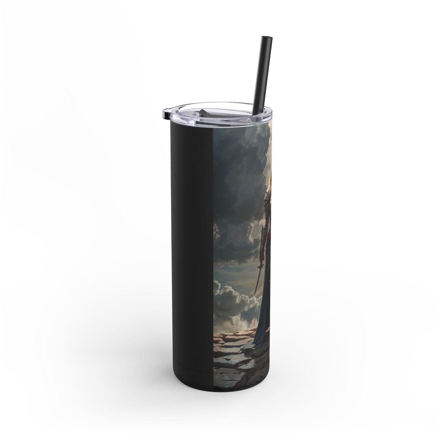 JOAN OF ARK STYLE ARMORED WARRIOR Maars Maker Skinny Matte Tumbler, 20oz