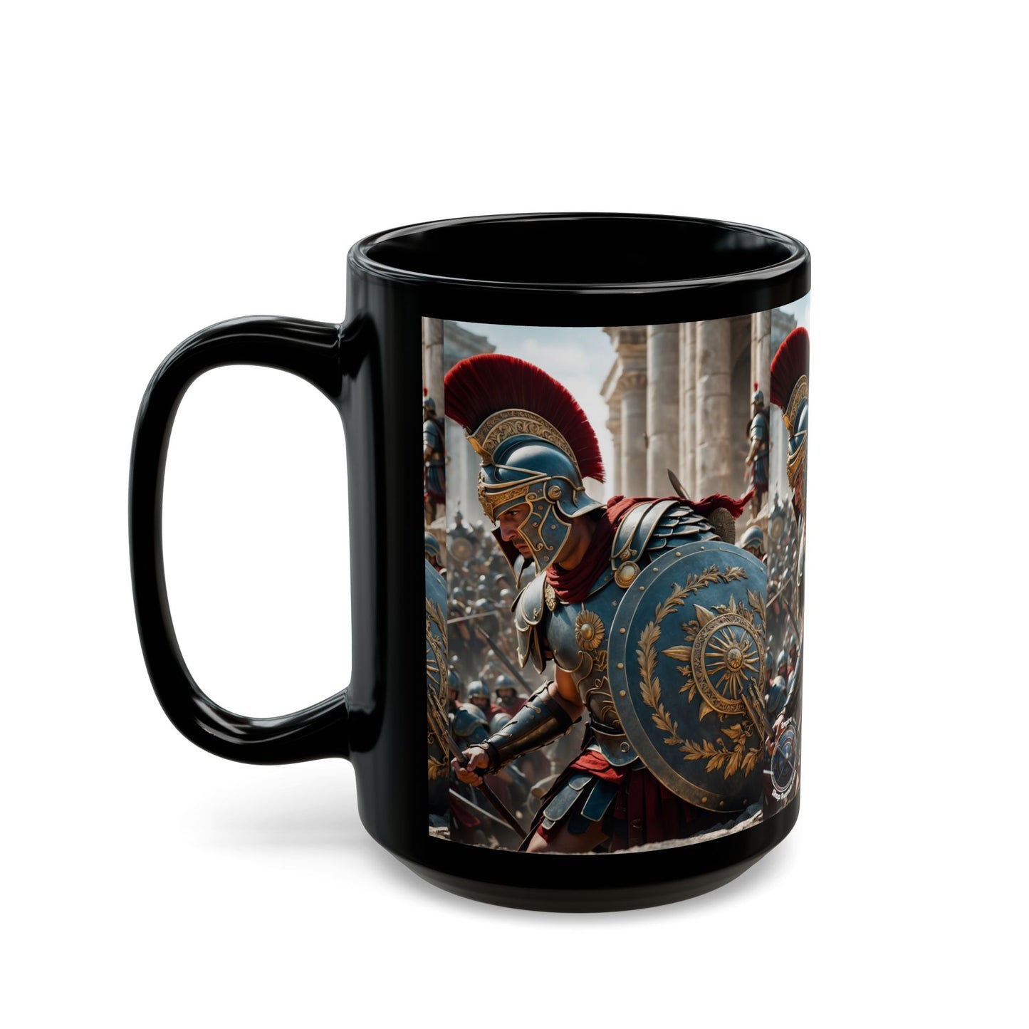 GREEK LEGENDARY HOPLITE Black Mug (11oz, 15oz)