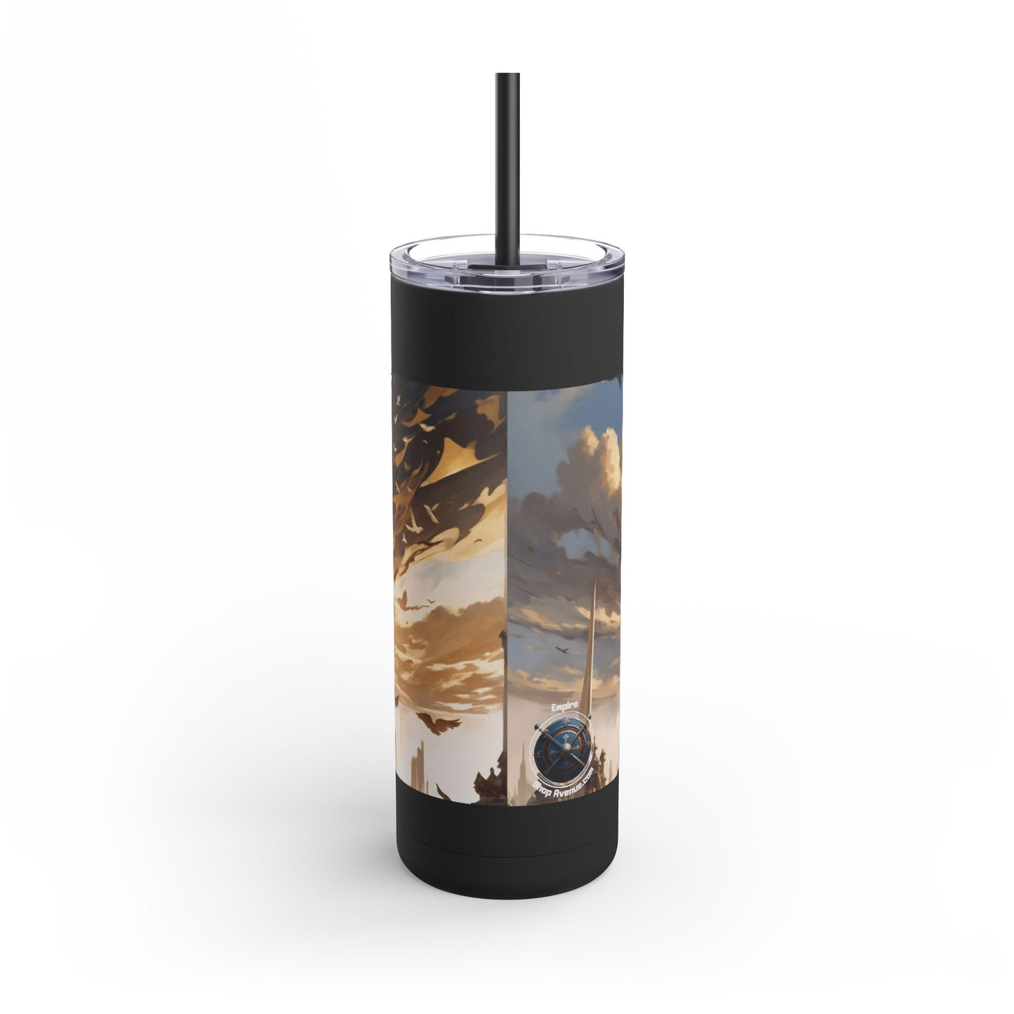 ARMORED WOMAN FIGHTER Maars Maker Skinny Matte Tumbler, 20oz