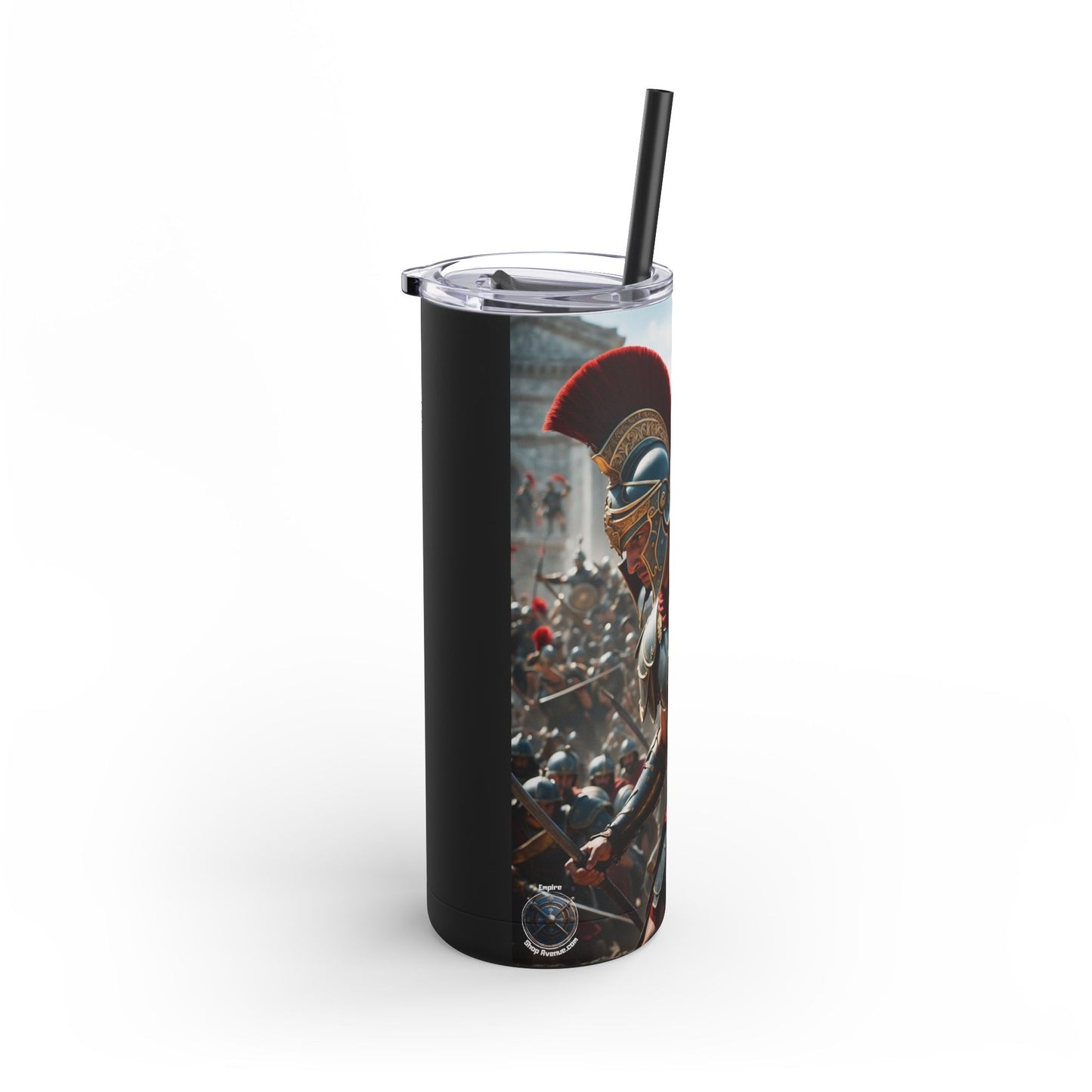 GREEK LEGENDARY HOPLITE Maars Maker Skinny Matte Tumbler, 20oz