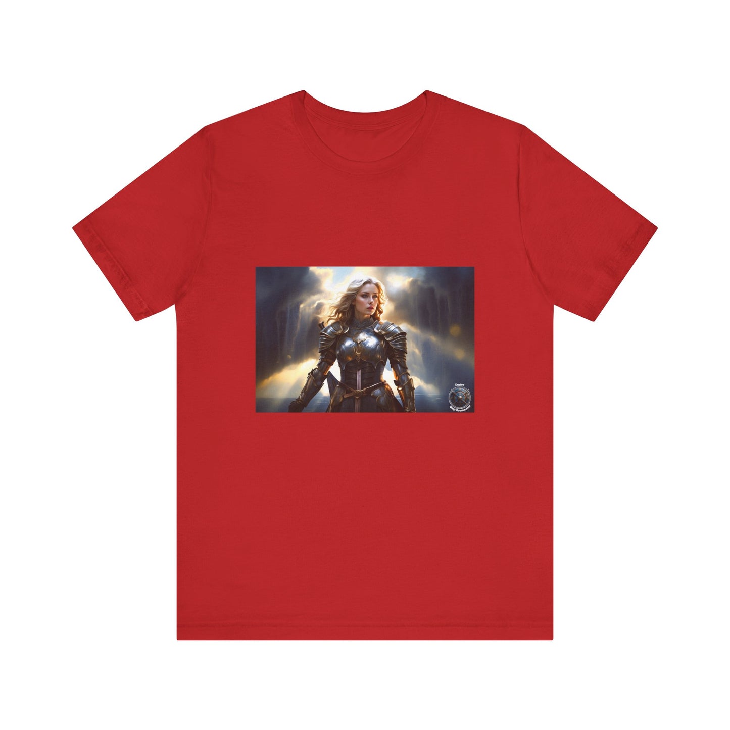 ARMORED WOMAN WARRIOR Unisex Jersey Short Sleeve Tee