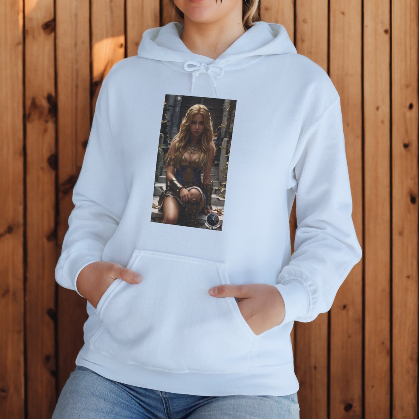 AMAZON GODDESS BLUE Unisex Heavy Blend™ Hooded Sweatshirt