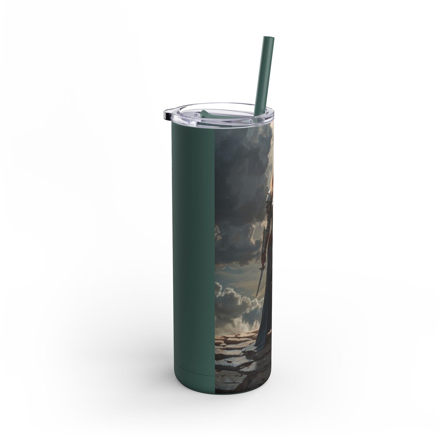 JOAN OF ARK STYLE ARMORED WARRIOR Maars Maker Skinny Matte Tumbler, 20oz