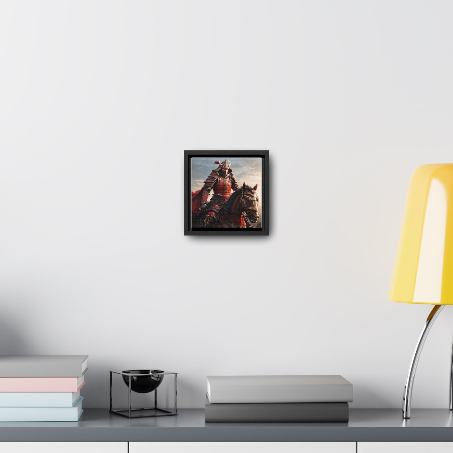 MOUNTED SAMURAI Gallery Canvas Wraps, Square Frame