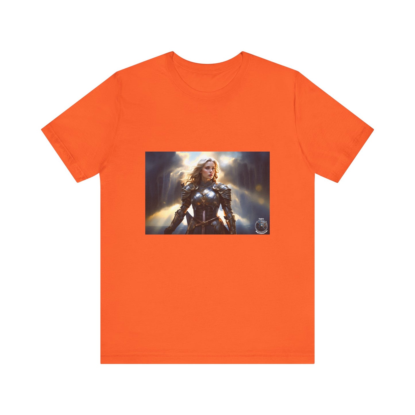 ARMORED WOMAN WARRIOR Unisex Jersey Short Sleeve Tee