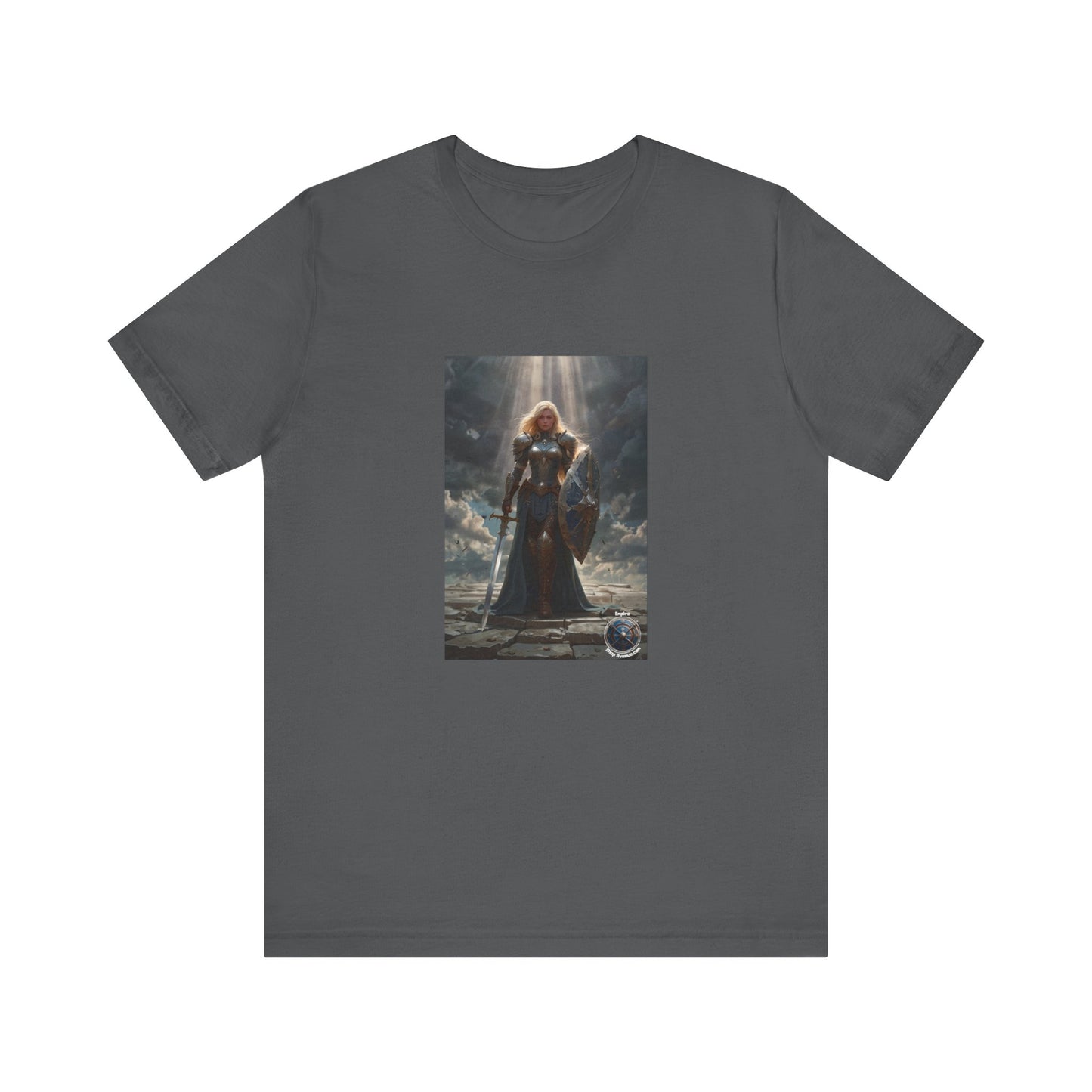 JOAN OF ARK LIKE FEMALE WARRIOR Unisex Jersey Short Sleeve Tee