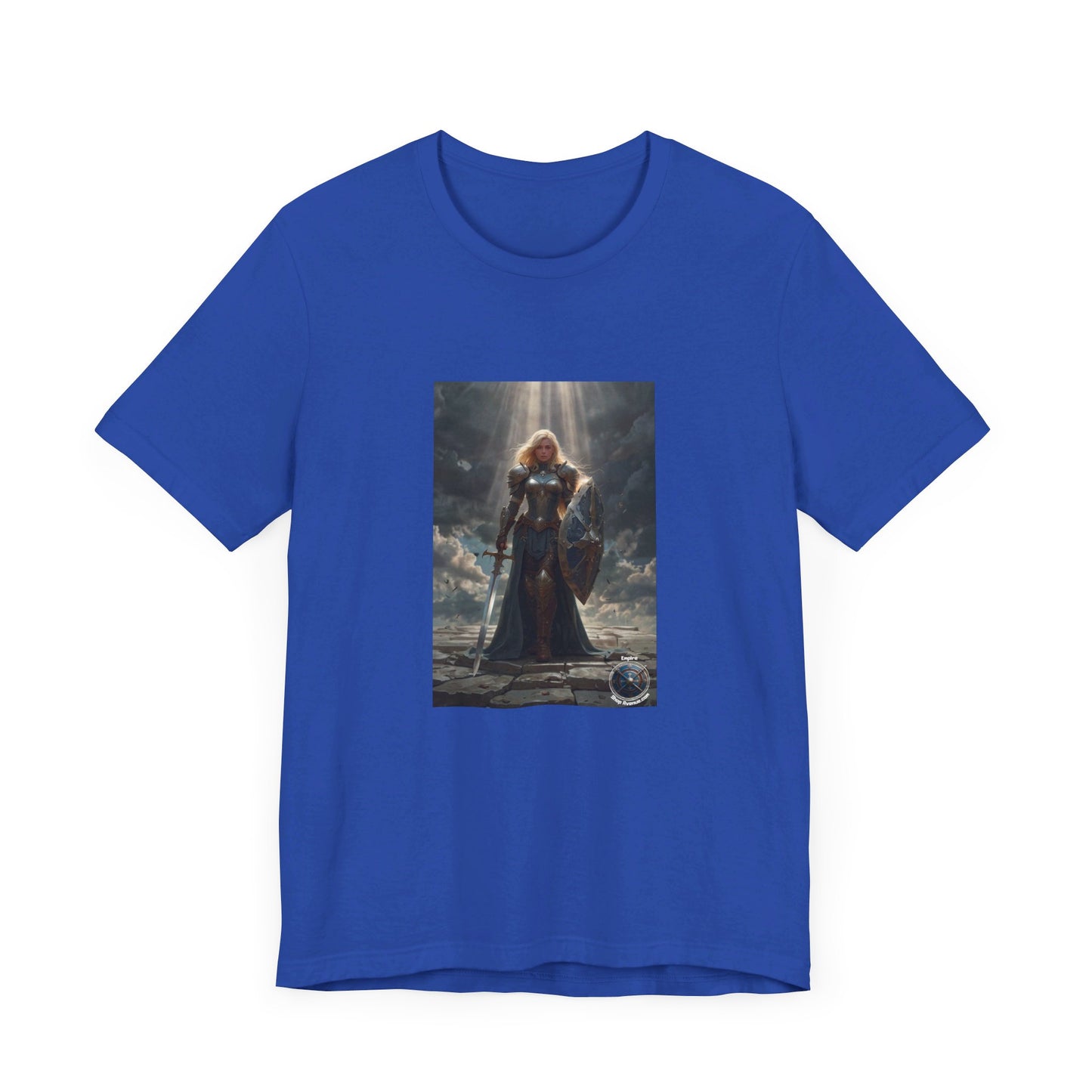 JOAN OF ARK LIKE FEMALE WARRIOR Unisex Jersey Short Sleeve Tee