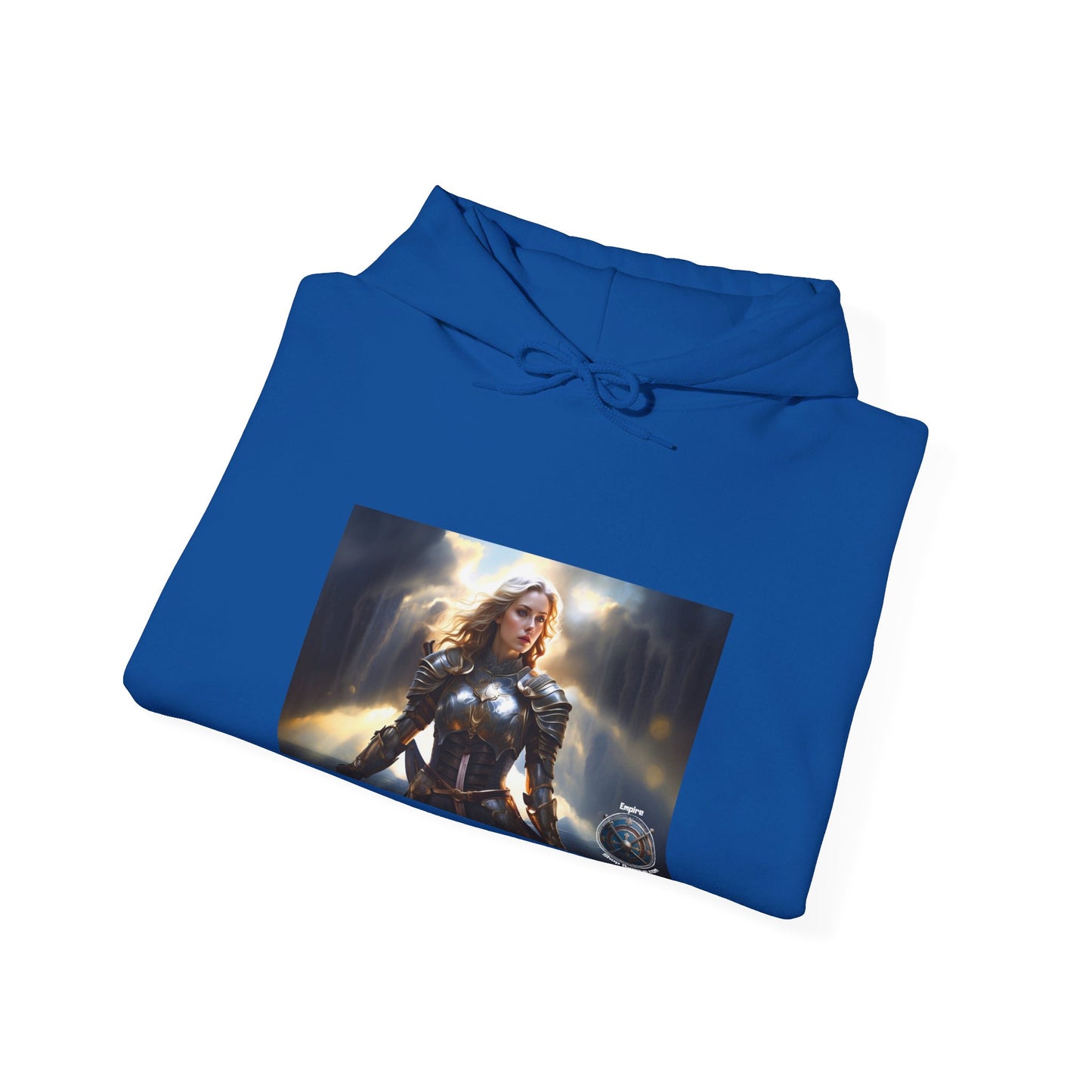 ARMORED FEMALE WARRIOR 2 Unisex Heavy Blend™ Hooded Sweatshirt