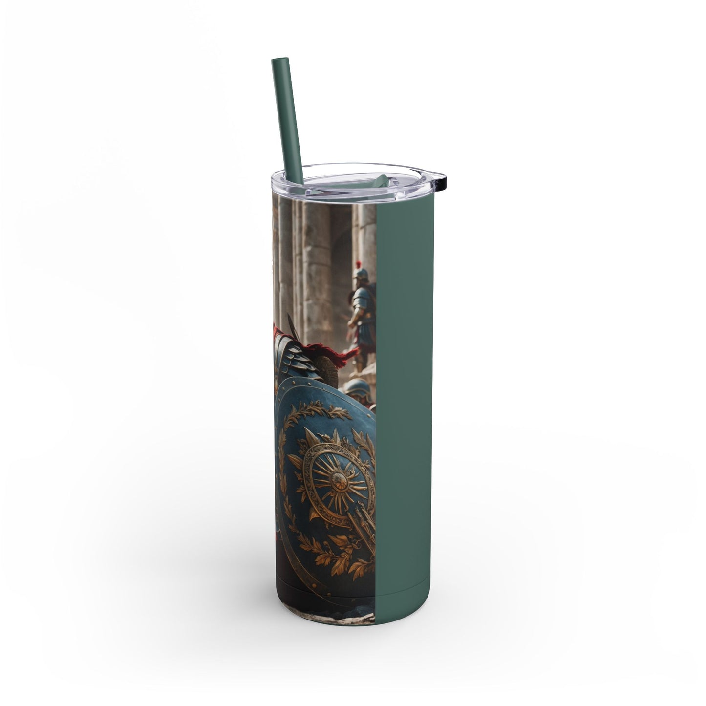 GREEK LEGENDARY HOPLITE Maars Maker Skinny Matte Tumbler, 20oz
