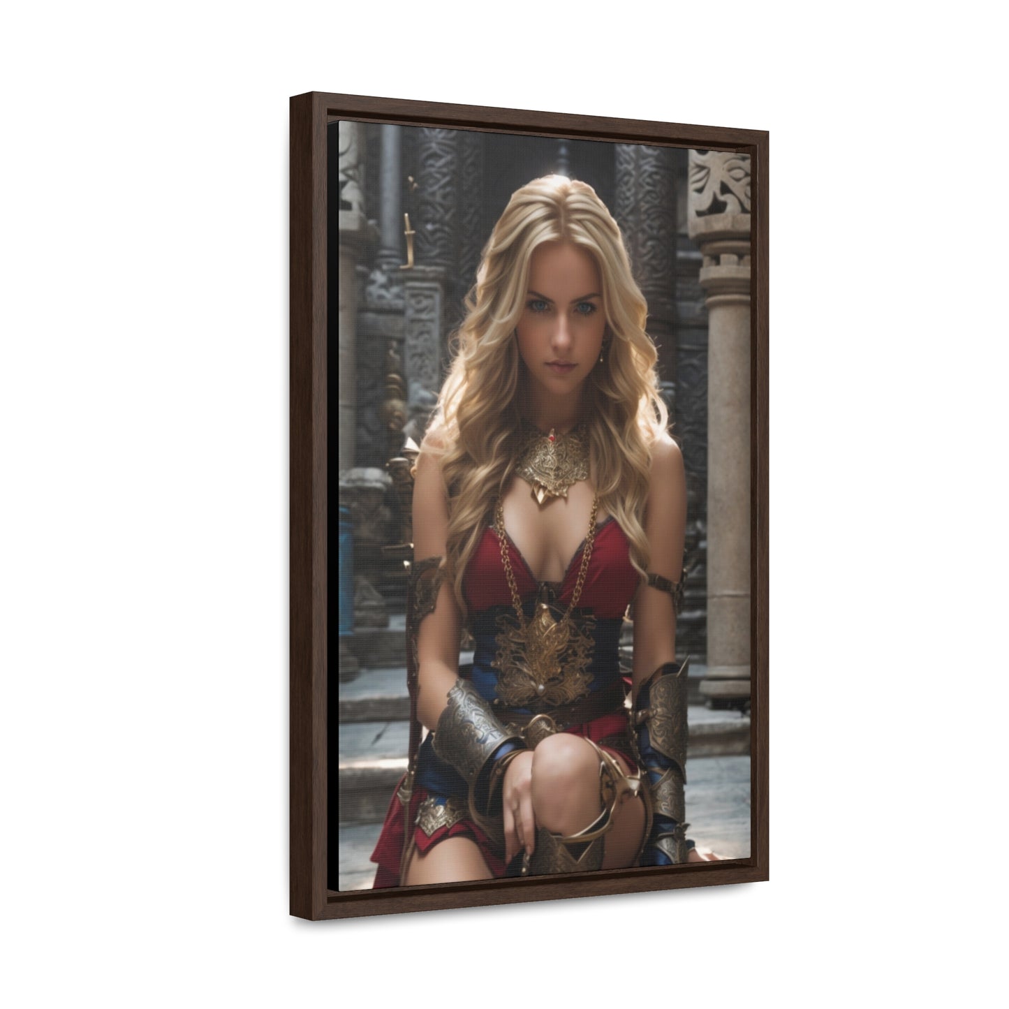 AMAZON GODDESS RED Gallery Canvas Wraps, Vertical Frame