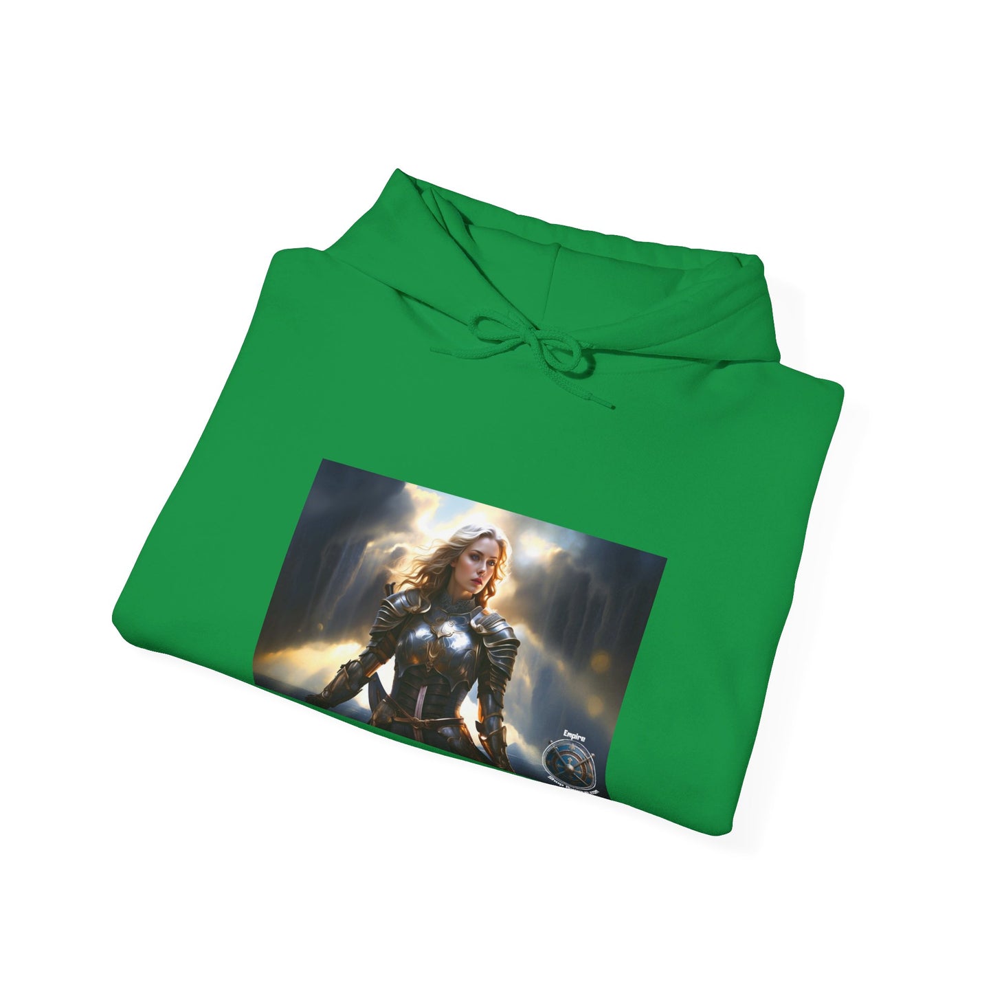 ARMORED FEMALE WARRIOR 2 Unisex Heavy Blend™ Hooded Sweatshirt
