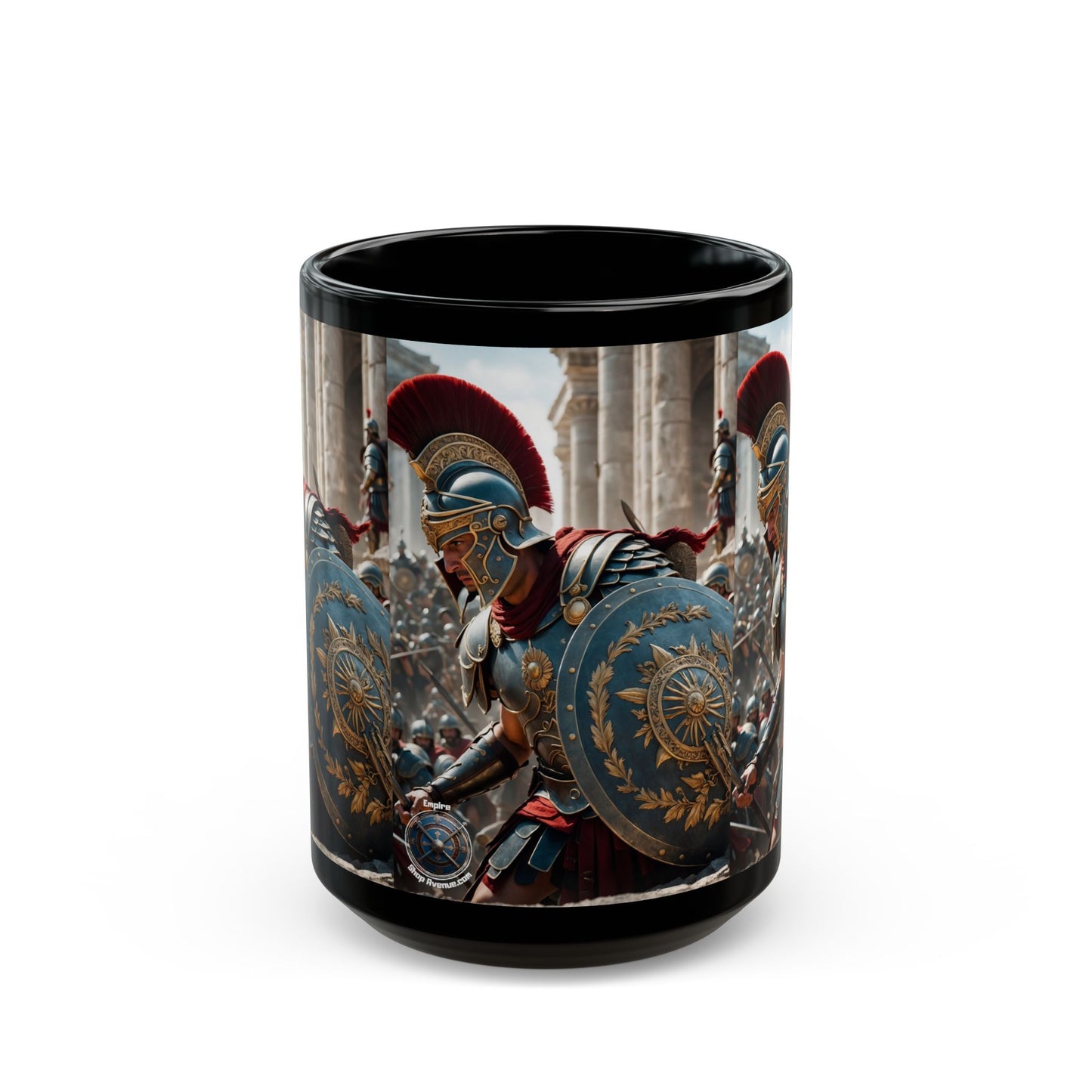 GREEK LEGENDARY HOPLITE Black Mug (11oz, 15oz)