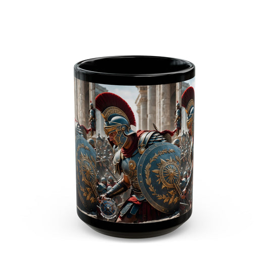 GREEK LEGENDARY HOPLITE Black Mug (11oz, 15oz)