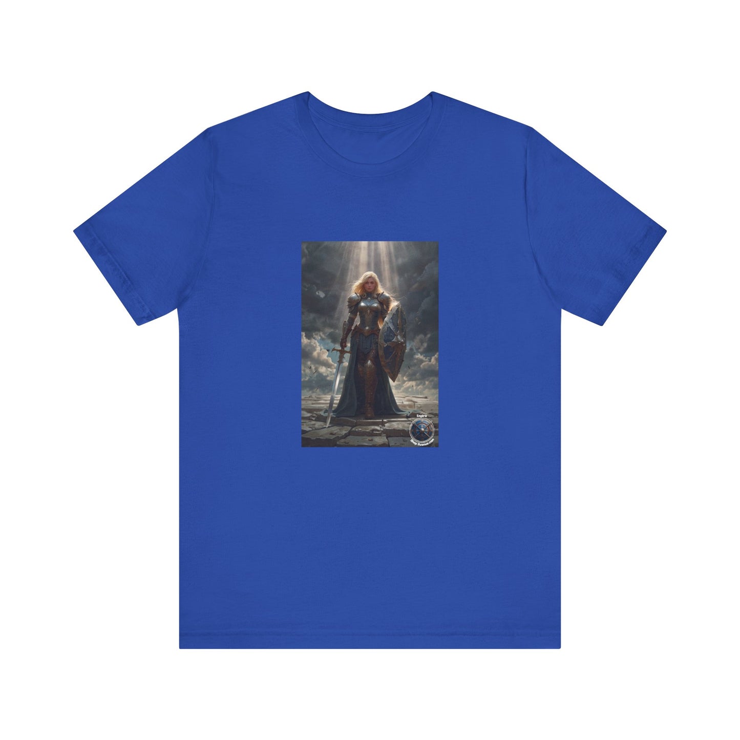 JOAN OF ARK LIKE FEMALE WARRIOR Unisex Jersey Short Sleeve Tee