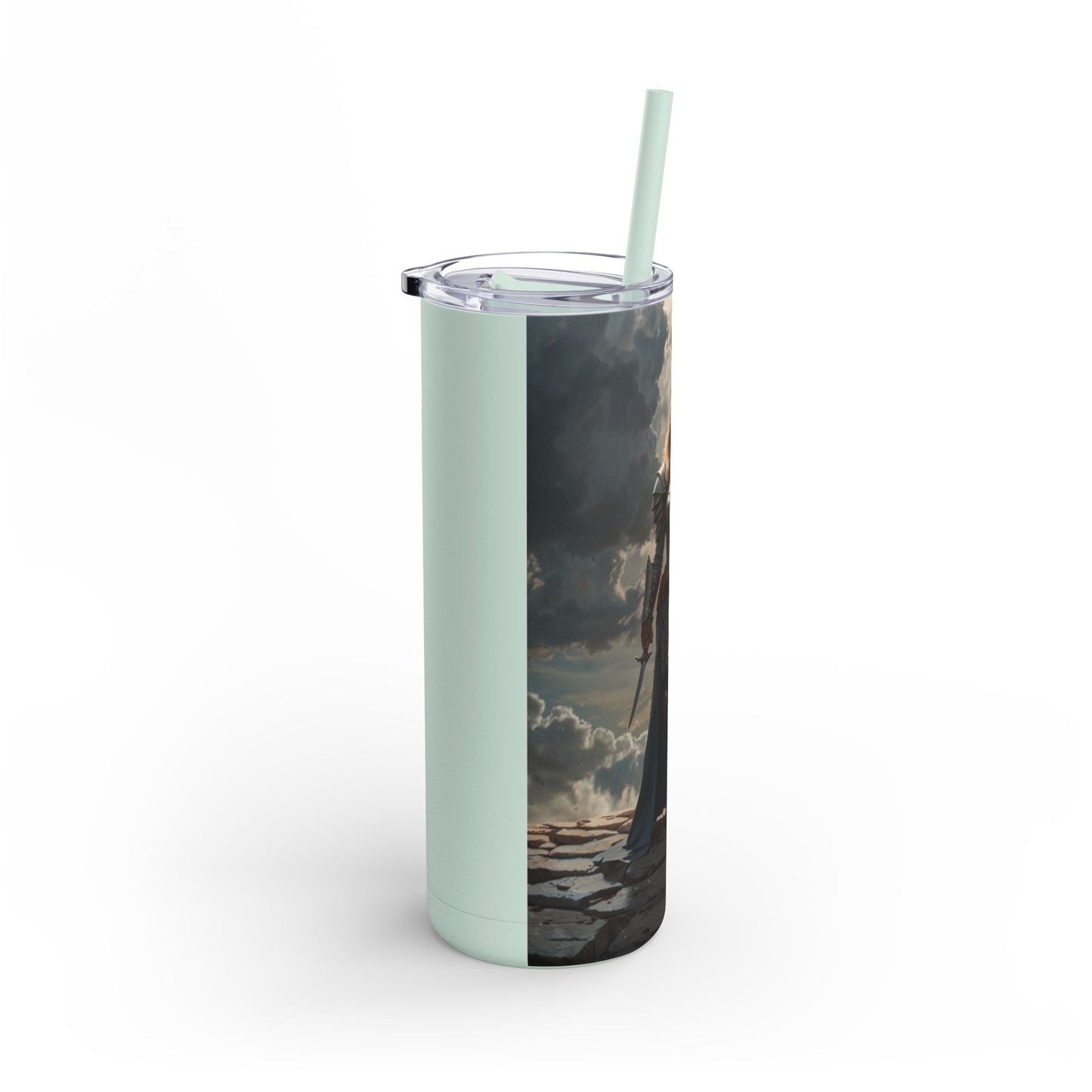 JOAN OF ARK STYLE ARMORED WARRIOR Maars Maker Skinny Matte Tumbler, 20oz