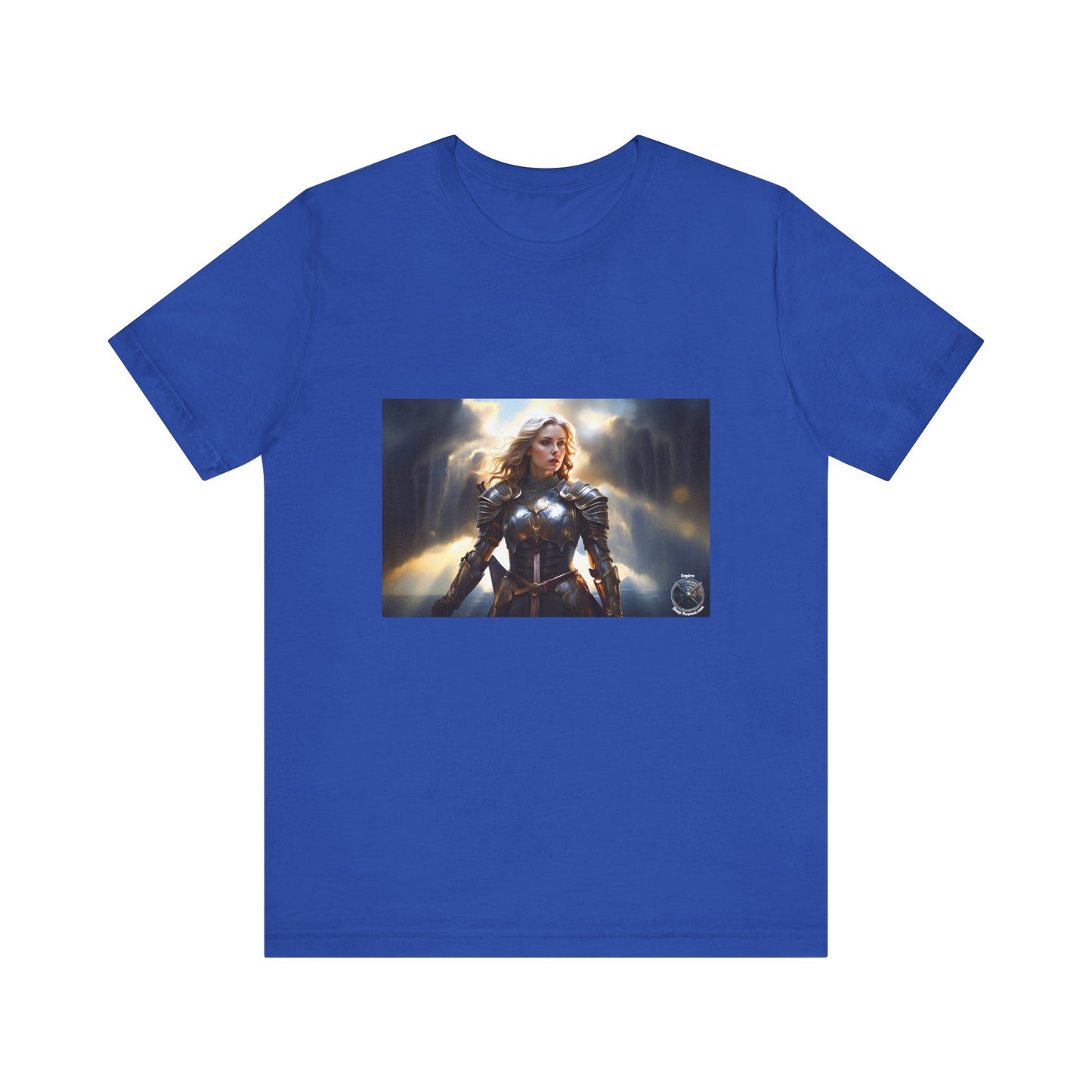 ARMORED WOMAN WARRIOR Unisex Jersey Short Sleeve Tee