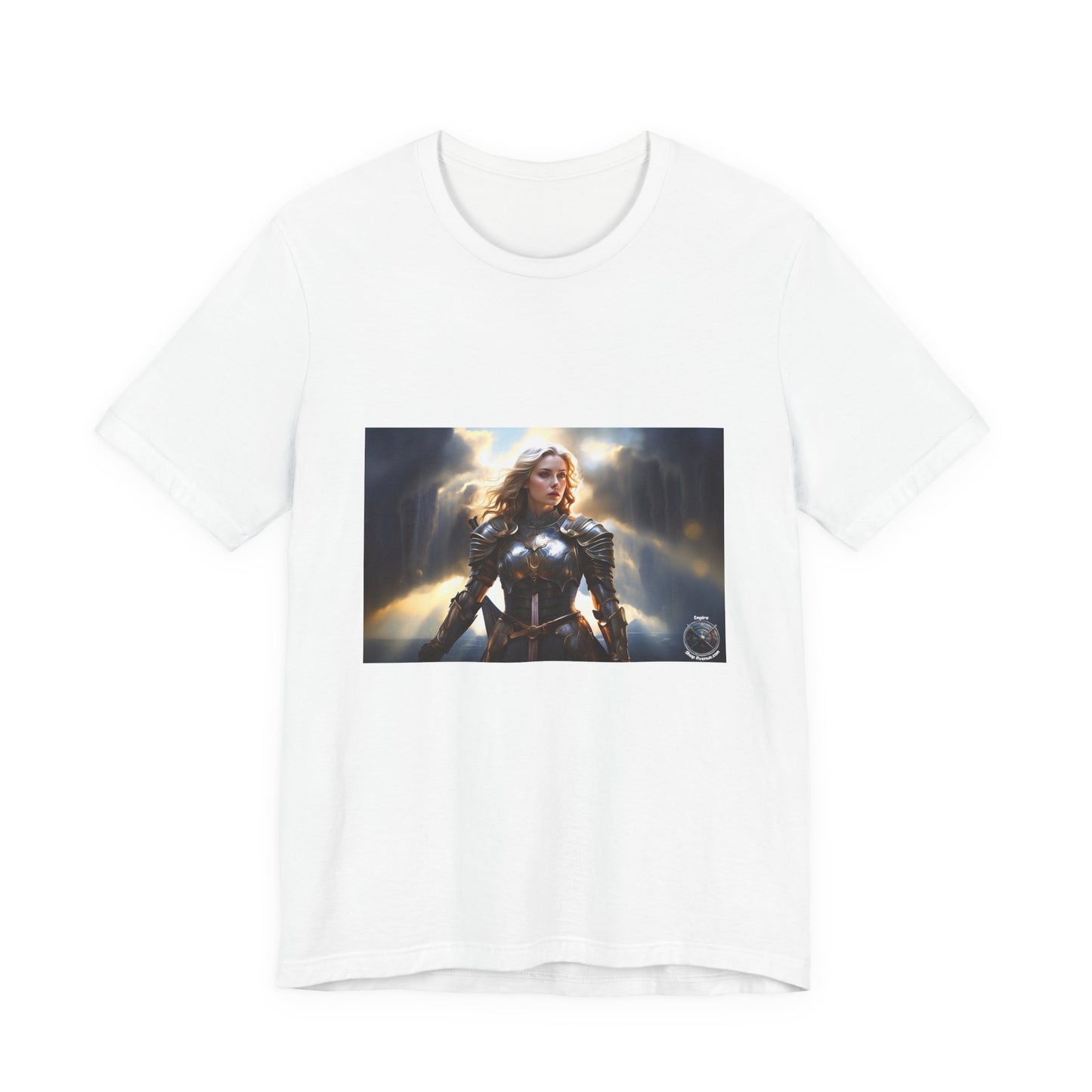 ARMORED WOMAN WARRIOR Unisex Jersey Short Sleeve Tee