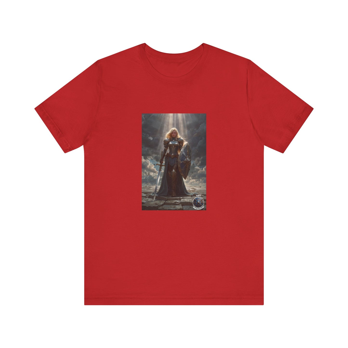 JOAN OF ARK LIKE FEMALE WARRIOR Unisex Jersey Short Sleeve Tee