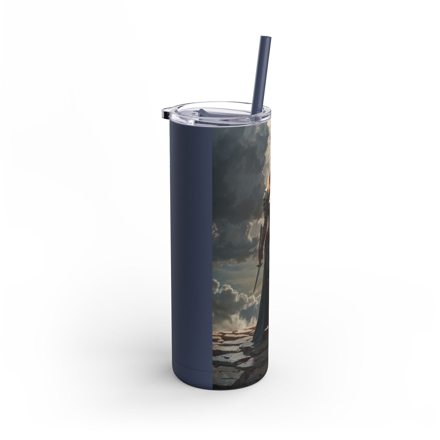JOAN OF ARK STYLE ARMORED WARRIOR Maars Maker Skinny Matte Tumbler, 20oz