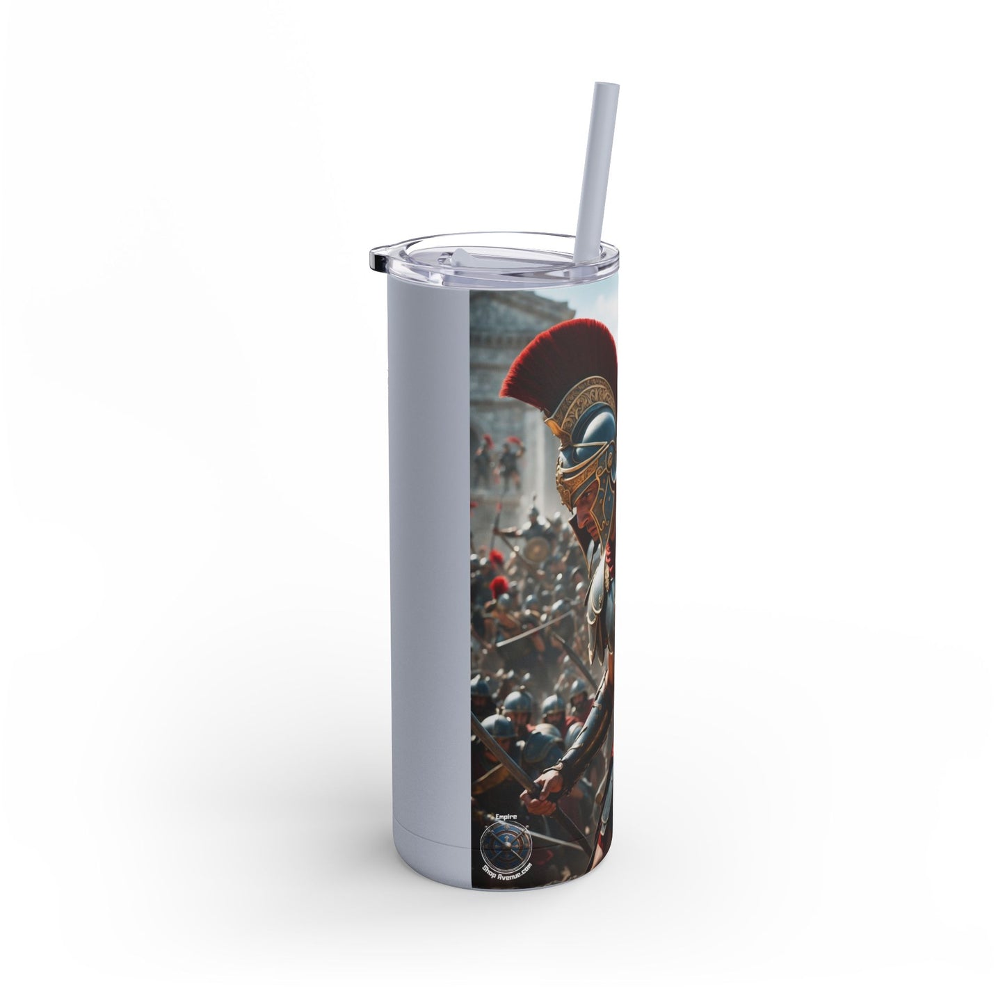 GREEK LEGENDARY HOPLITE Maars Maker Skinny Matte Tumbler, 20oz