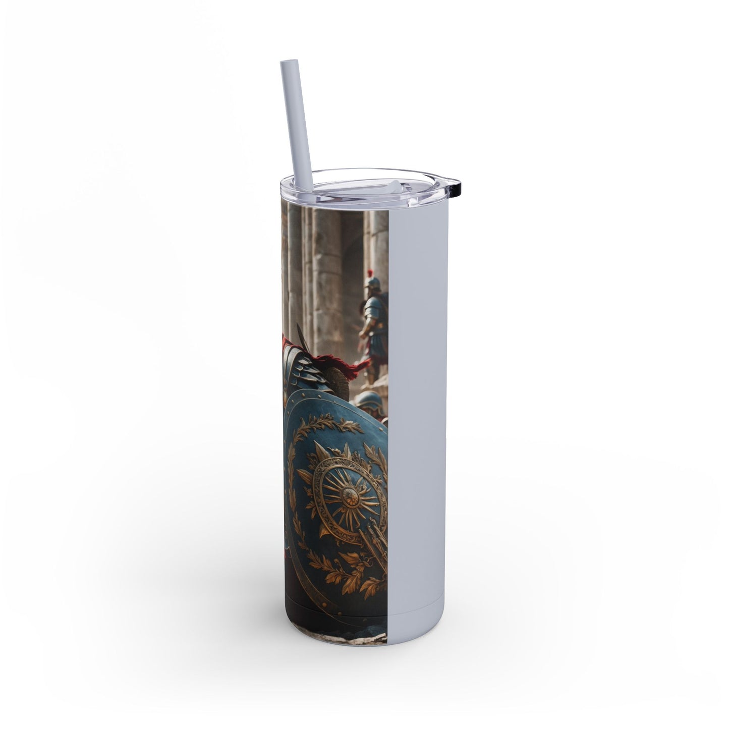 GREEK LEGENDARY HOPLITE Maars Maker Skinny Matte Tumbler, 20oz