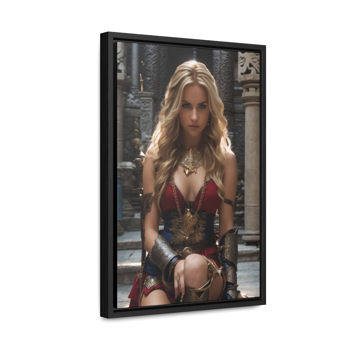 AMAZON GODDESS RED Gallery Canvas Wraps, Vertical Frame