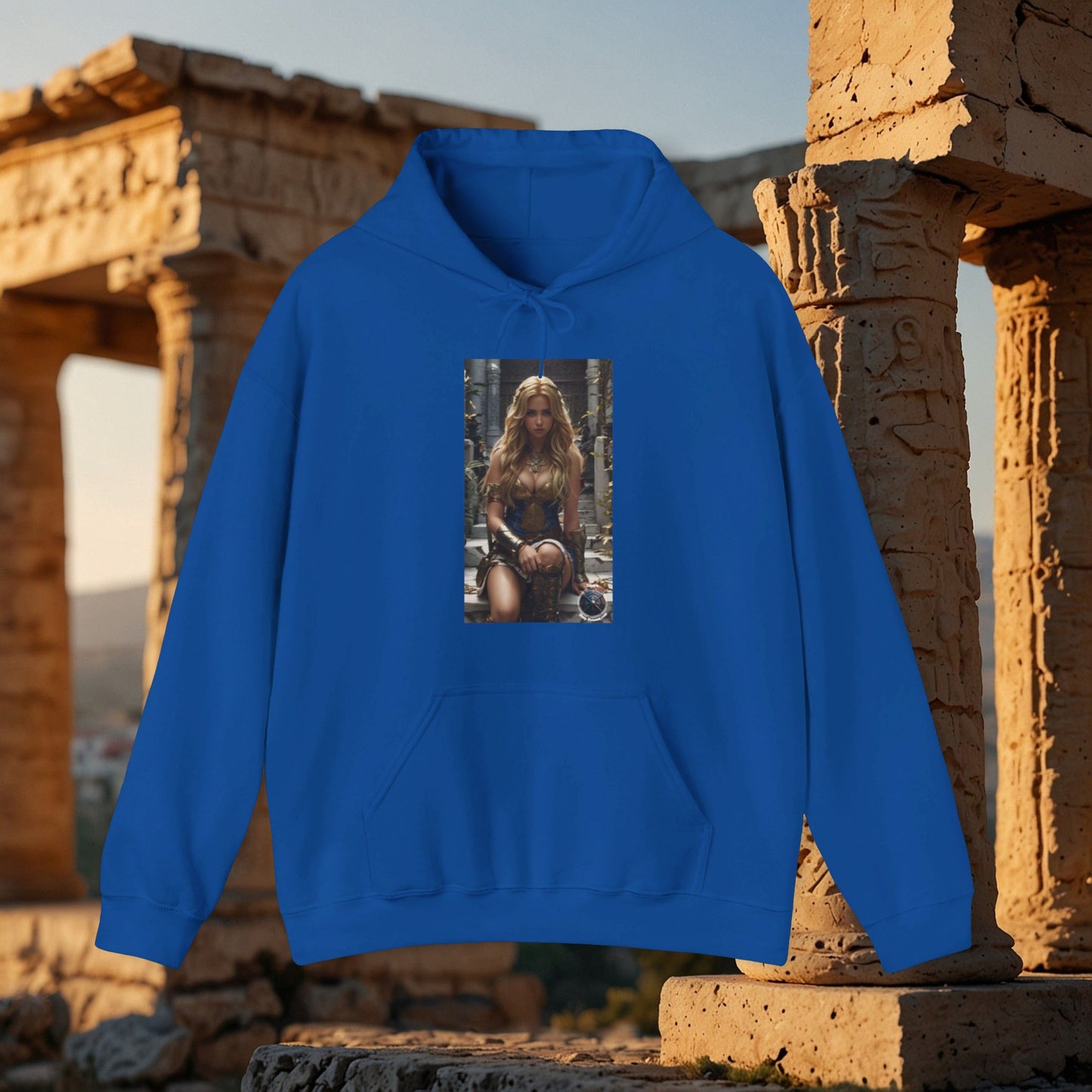 AMAZON GODDESS BLUE Unisex Heavy Blend™ Hooded Sweatshirt