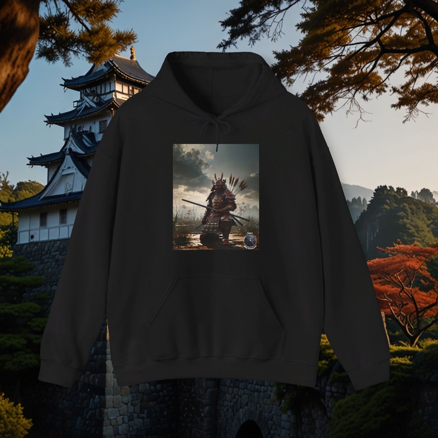 FULL RED SAMURAI Unisex Heavy Blend™ Hooded Sweatshirt