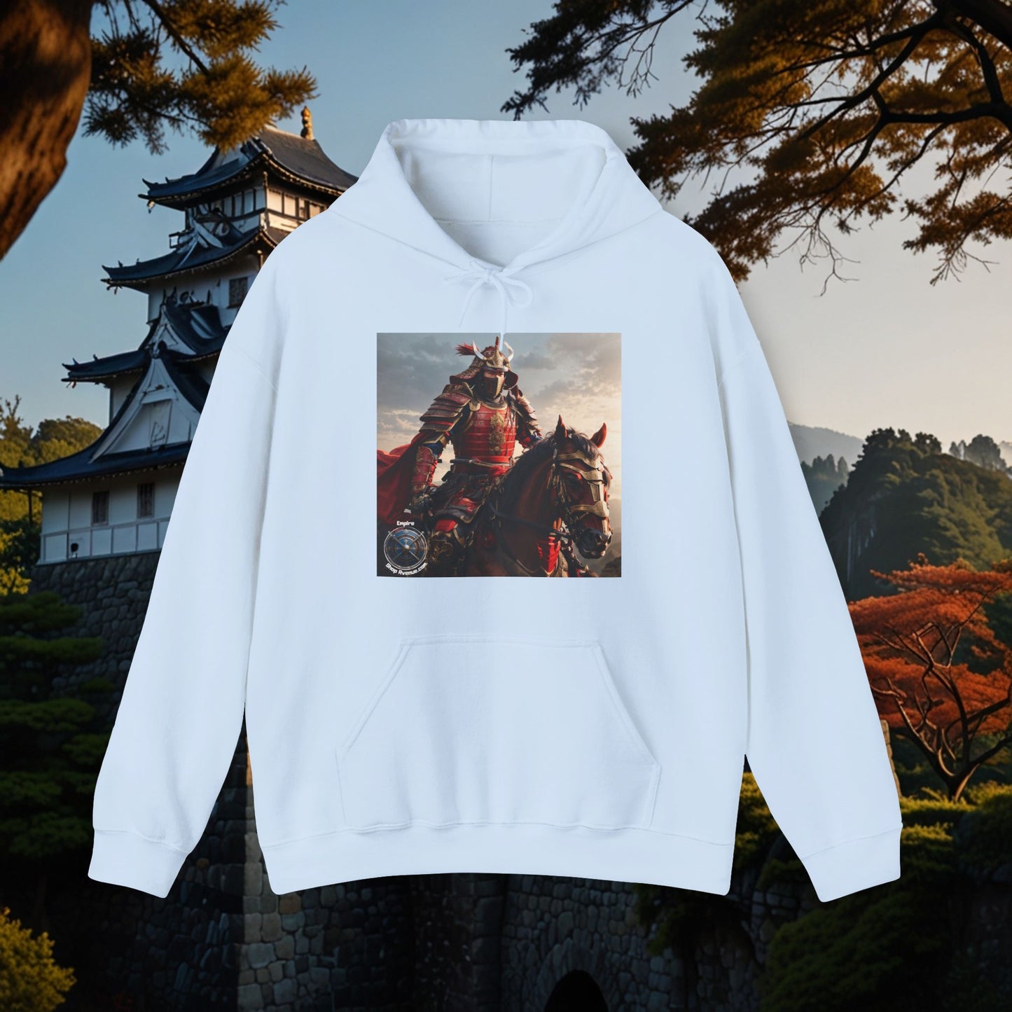 SAMURAI ON HORSE Unisex Heavy Blend™ Hooded Sweatshirt