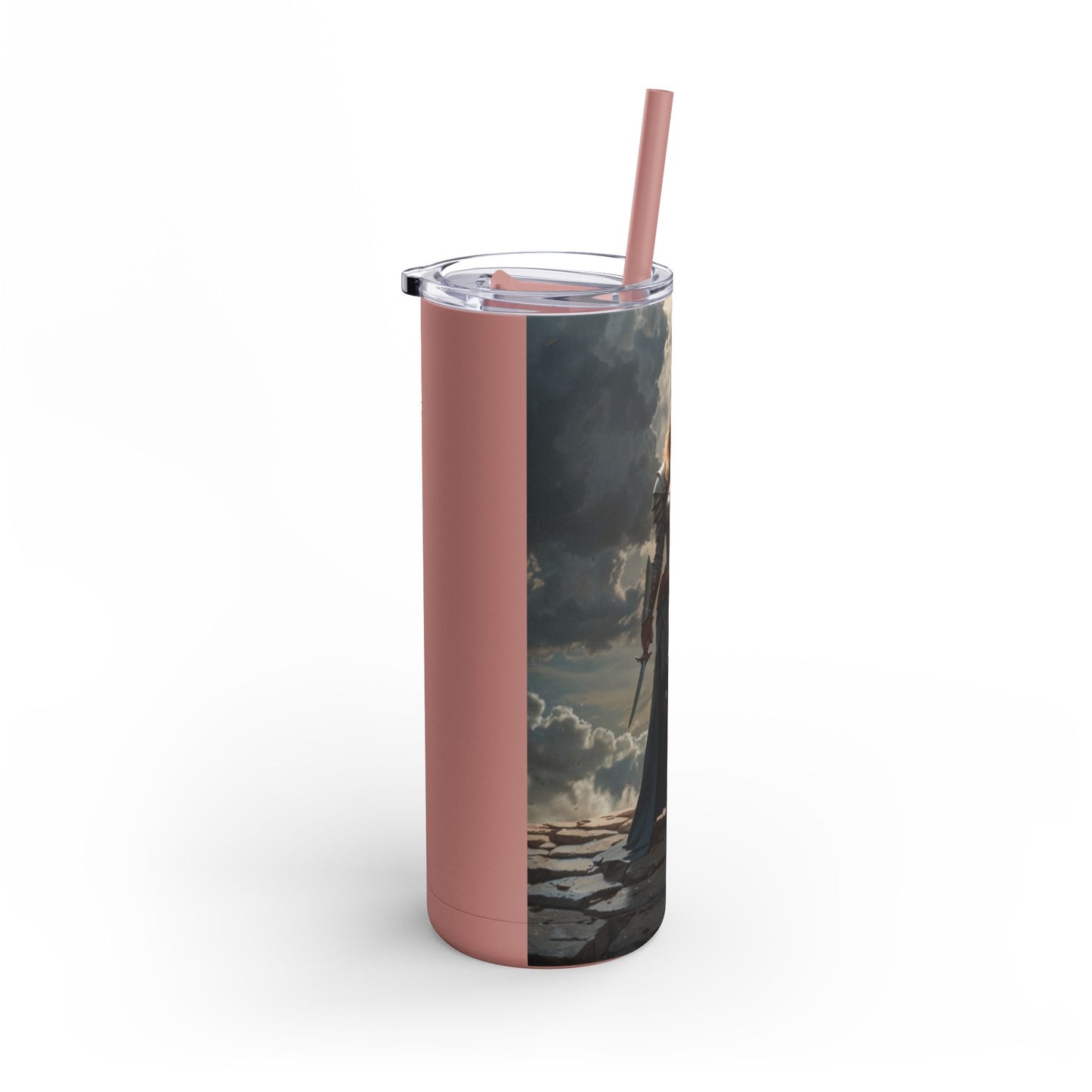JOAN OF ARK STYLE ARMORED WARRIOR Maars Maker Skinny Matte Tumbler, 20oz
