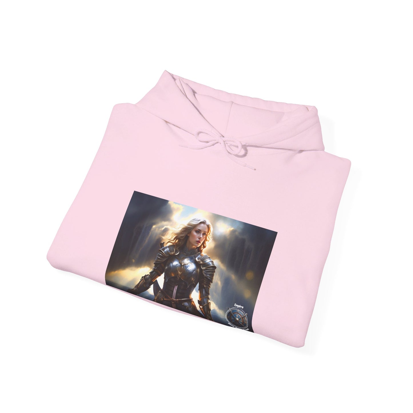 ARMORED FEMALE WARRIOR 2 Unisex Heavy Blend™ Hooded Sweatshirt