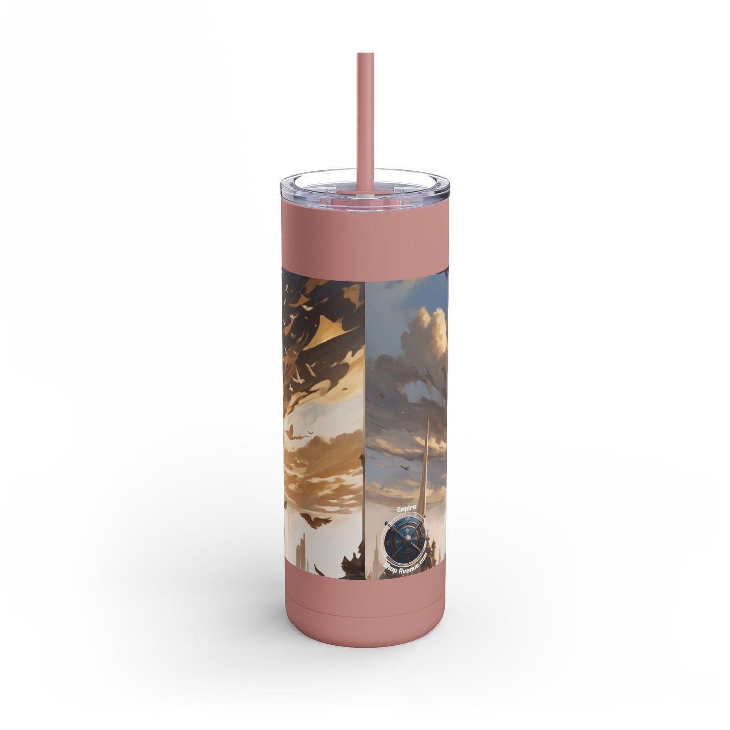 ARMORED WOMAN FIGHTER Maars Maker Skinny Matte Tumbler, 20oz