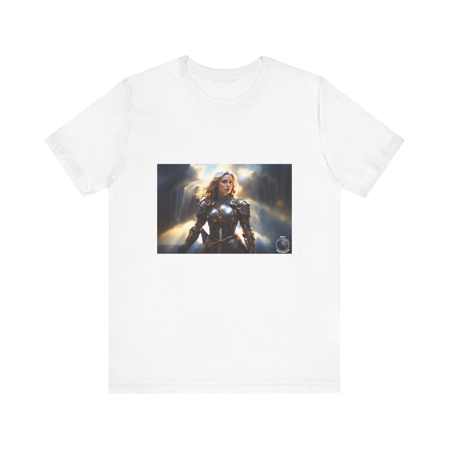 ARMORED WOMAN WARRIOR Unisex Jersey Short Sleeve Tee