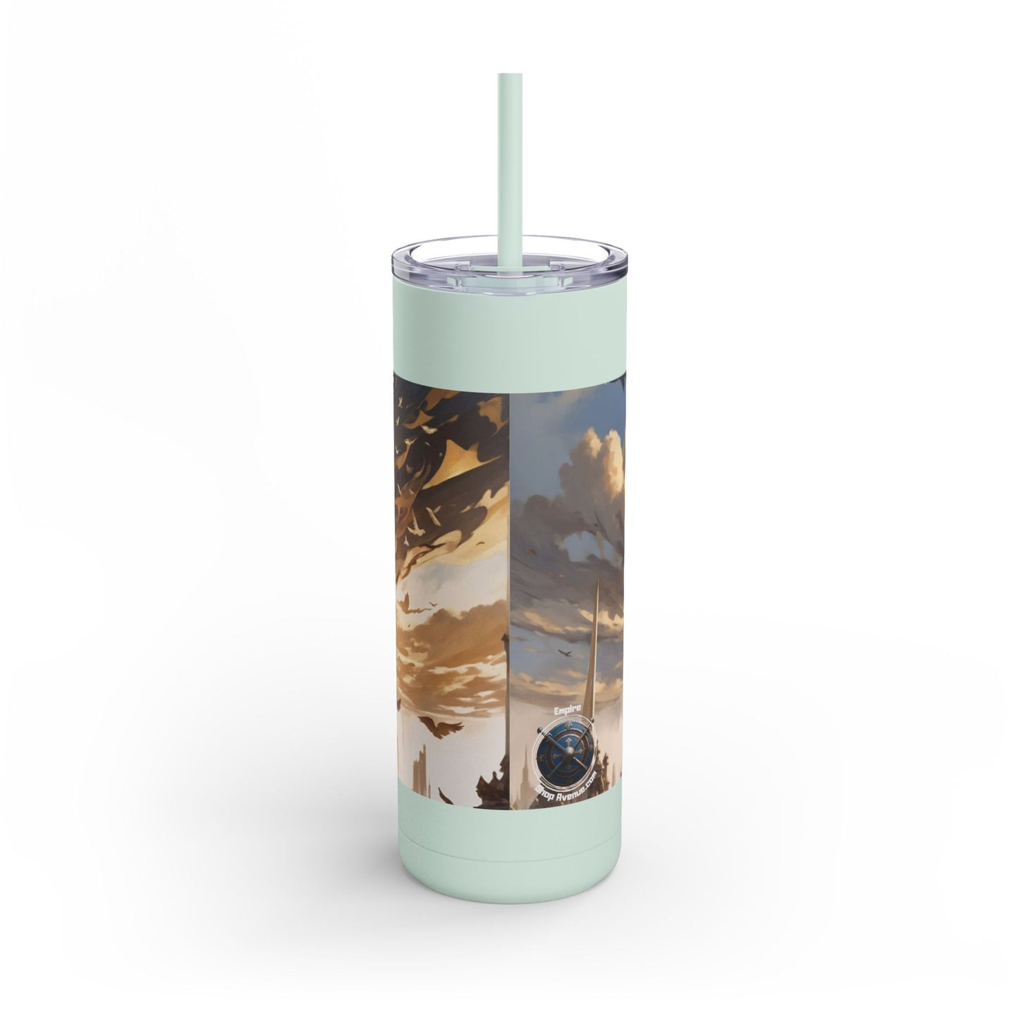 ARMORED WOMAN FIGHTER Maars Maker Skinny Matte Tumbler, 20oz